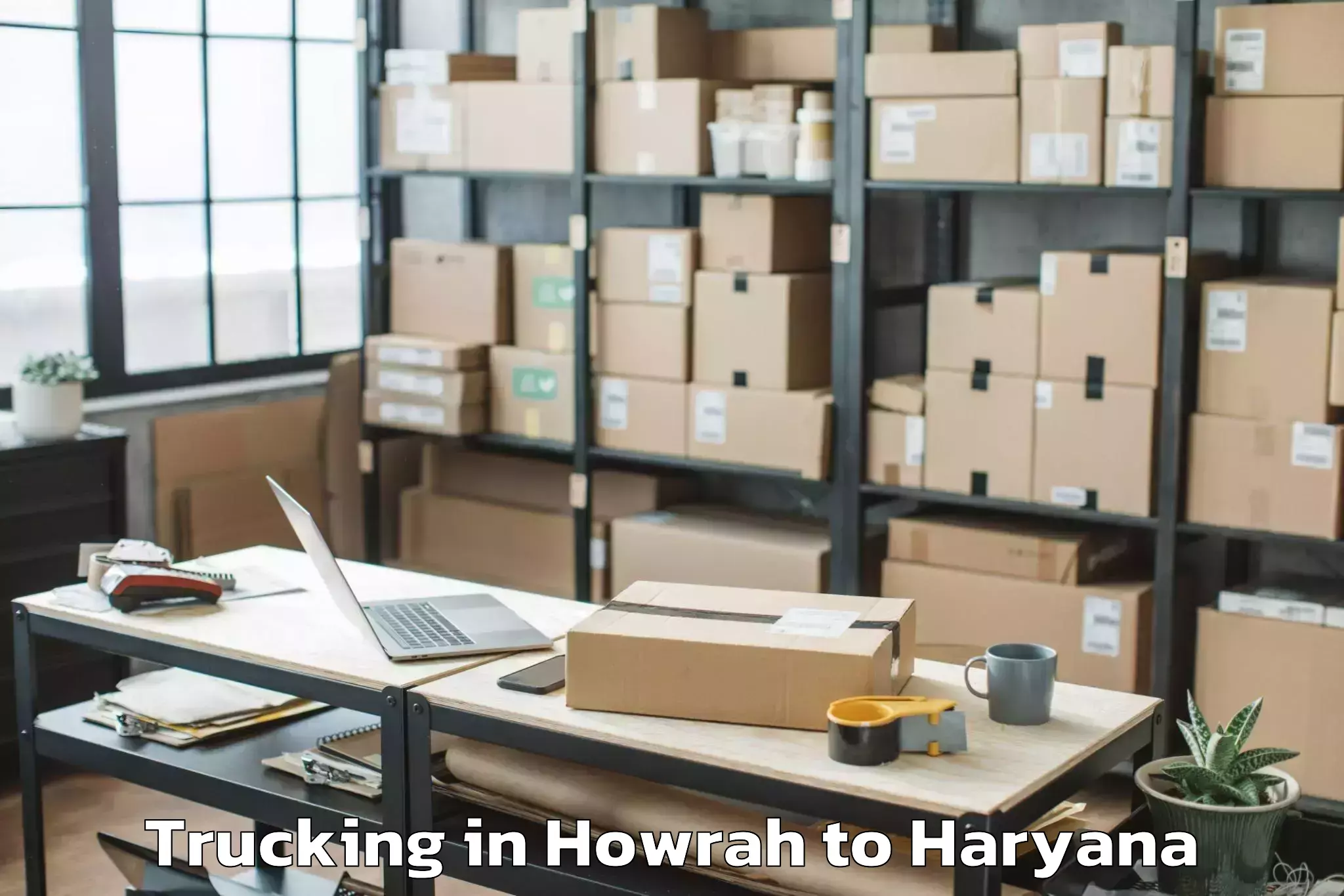 Hassle-Free Howrah to Chaudhary Charan Singh Haryana Trucking